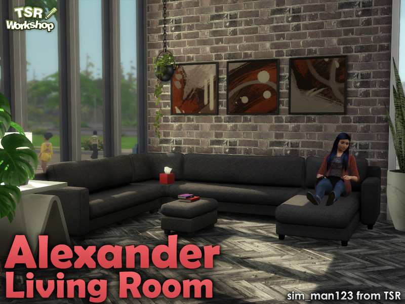 Sims 4 Alexander Living - Seating by sim_man123