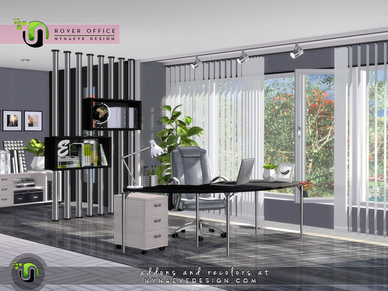 Sims 4 Rover Office by NynaeveDesign