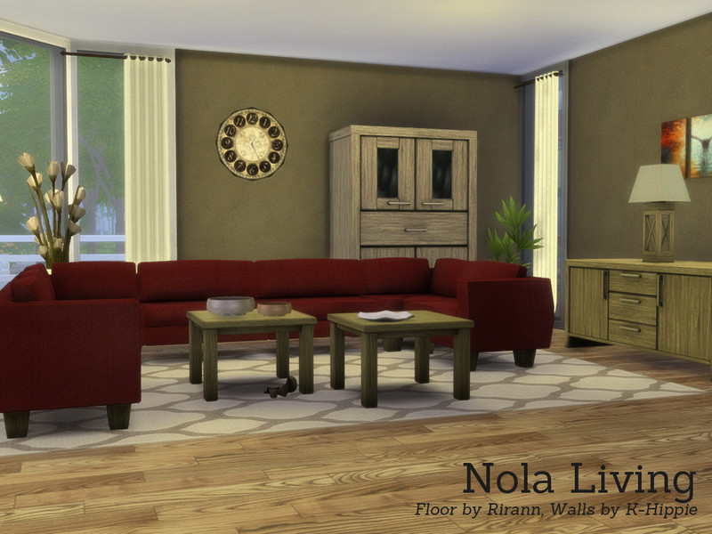 Sims 4 Nola Living by Angela