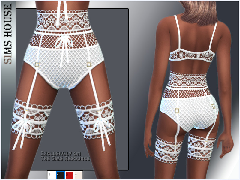 Sims 4 PANTS WITH BELT by Sims House