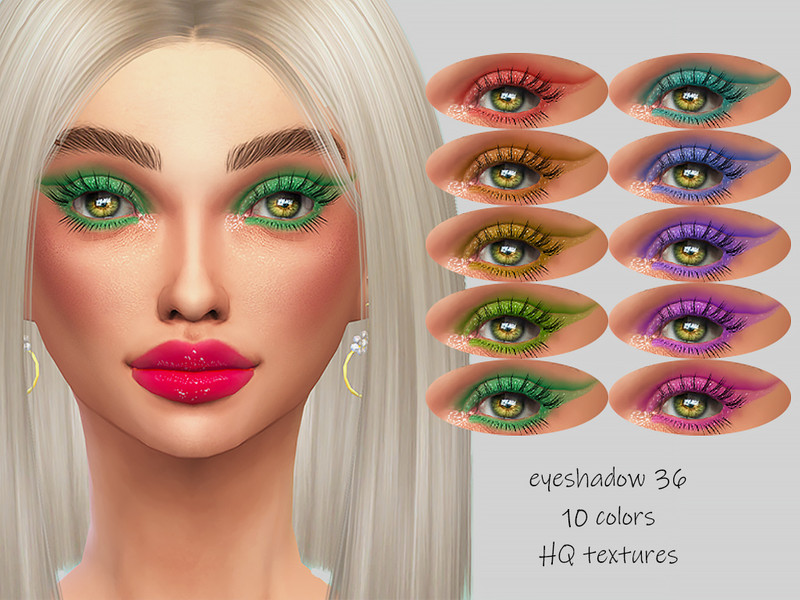 Sims 4 MELDEANNE - EYESHADOW #36 by MELDEANNE