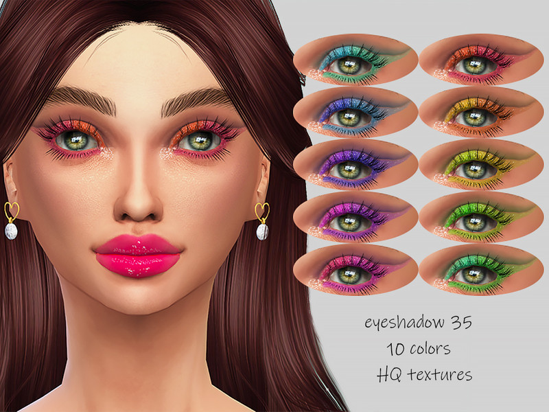Sims 4 MELDEANNE - EYESHADOW #35 by MELDEANNE