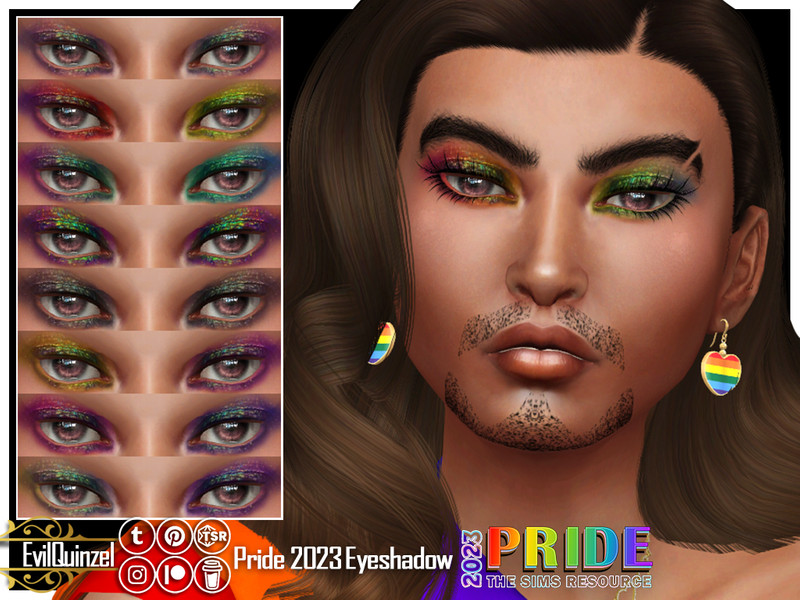 Sims 4 Pride 2023 Eyeshadow by EvilQuinzel