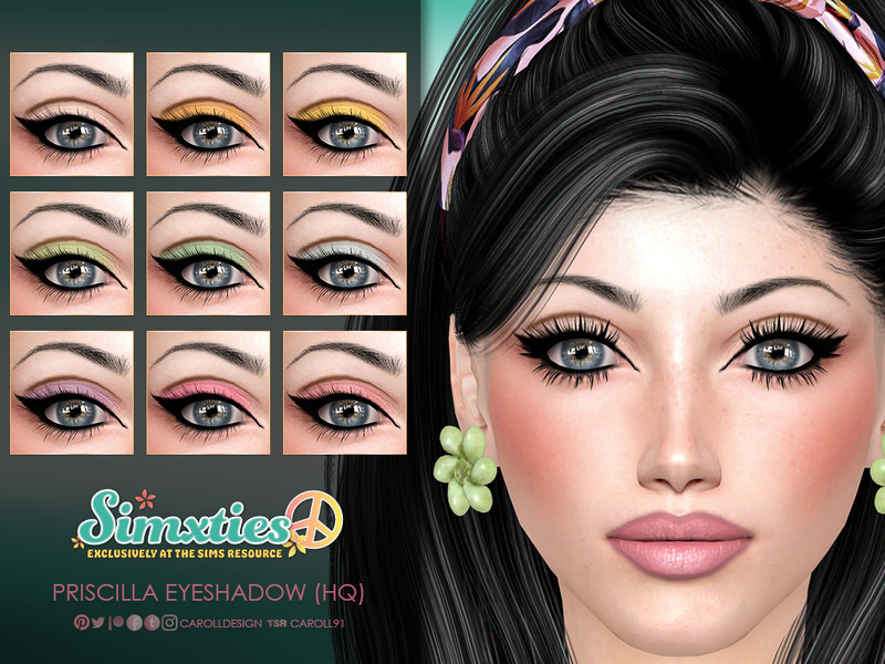Sims 4 Simxties Priscilla Eyeshadow (HQ) by Caroll91