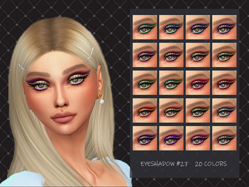 Sims 4 MELDEANNE - EYESHADOW #27 by MELDEANNE