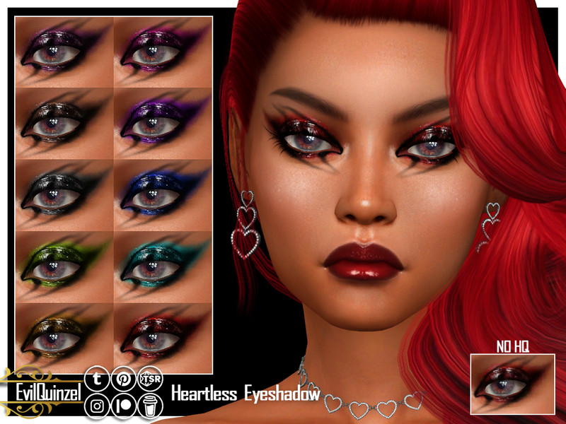 Sims 4 Heartless Eyeshadow by EvilQuinzel