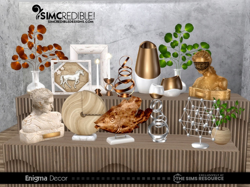 Sims 4 Enigma Decor by SIMcredible!