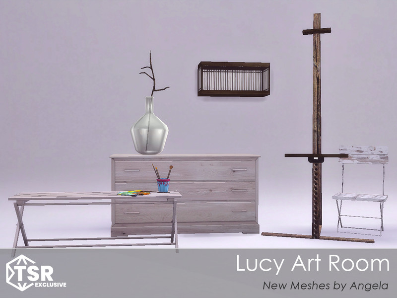 Sims 4 Lucy Art Room by Angela