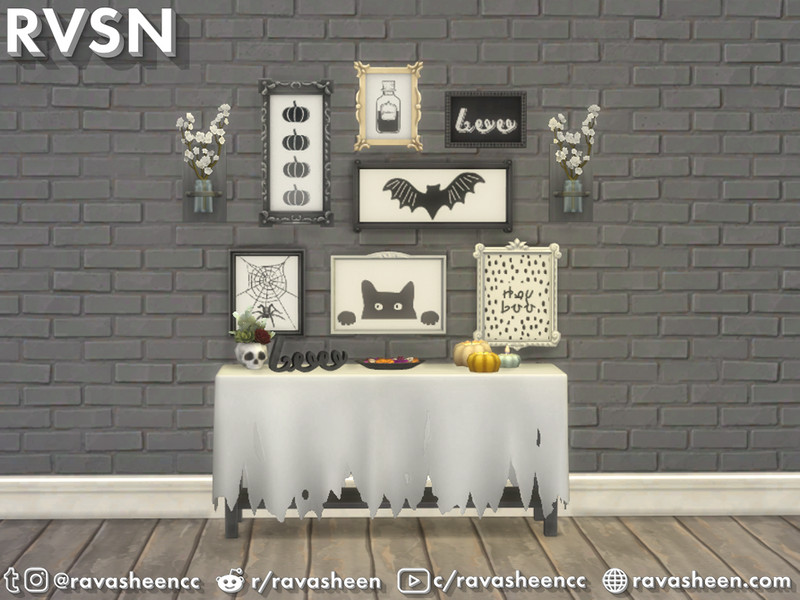 Sims 4 Fab-boo-lous Halloween Wall Art by RAVASHEEN