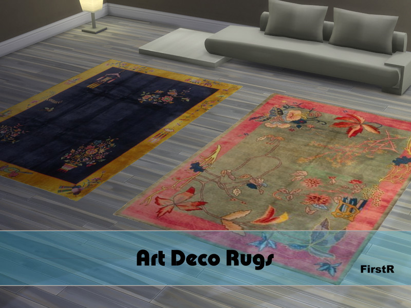 Sims 4 Art Deco Rugs - REQUIRES GET FAMOUS by FirstR