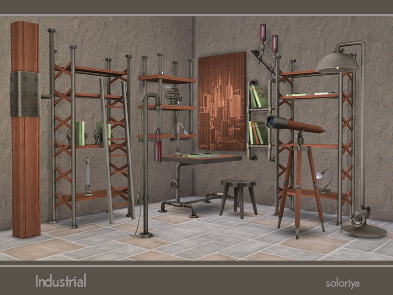 Sims 4 Industrial Set by soloriya