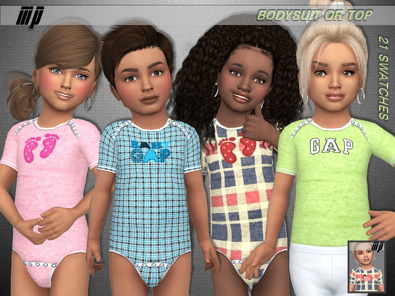 Sims 4 MP Toddler Fashion Bodysuit N1 by MartyP