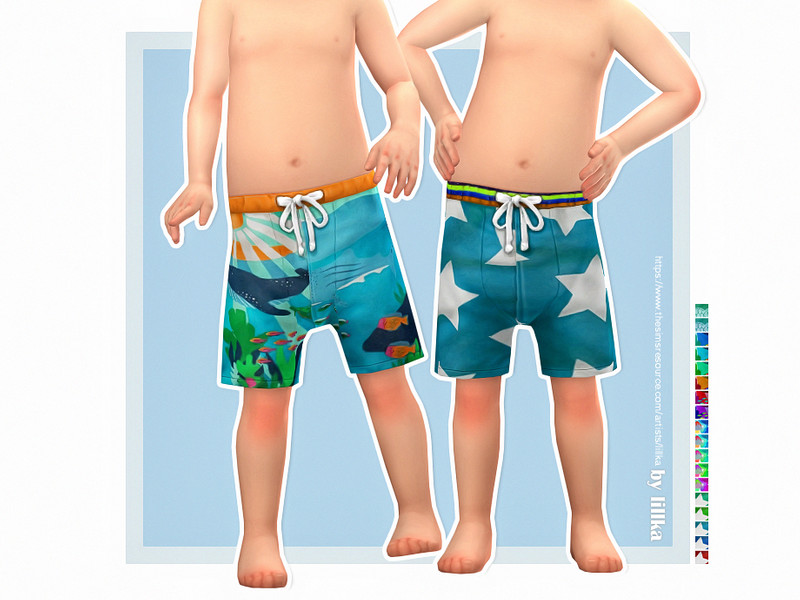Sims 4 Toddler Bathing Shorts P06 [NEEDS TODDLER STUFF PACK] by lillka