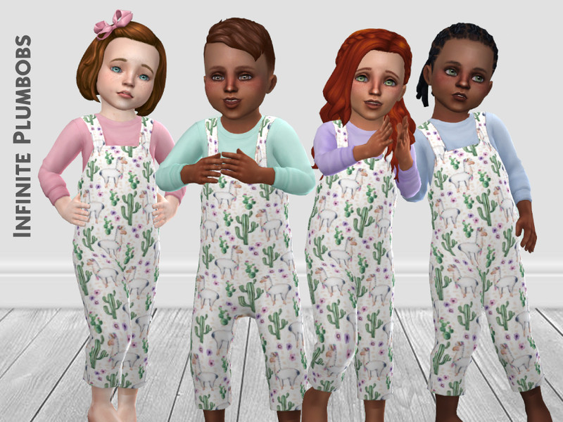 Sims 4 IP Toddler Llama Dungarees - TODDLER STUFF by InfinitePlumbobs