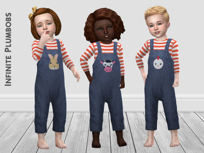 Sims 4 IP Toddler Farm Dungarees - TODDLER STUFF by InfinitePlumbobs