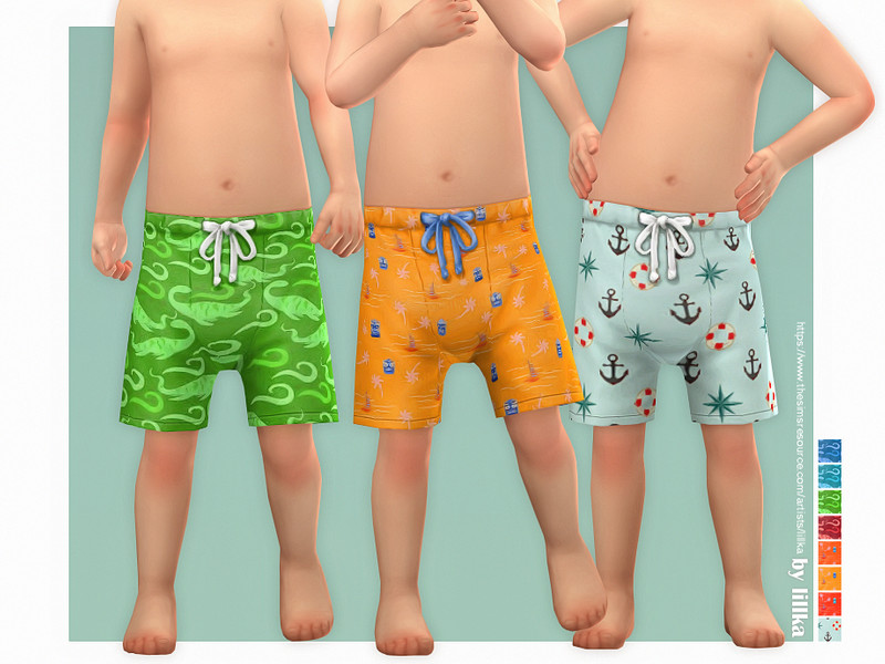 Sims 4 Toddler Bathing Shorts P04 [NEEDS TODDLER STUFF PACK] by lillka