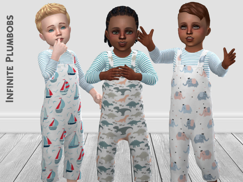 Sims 4 IP Toddler Cute Dungarees - TODDLER STUFF by InfinitePlumbobs