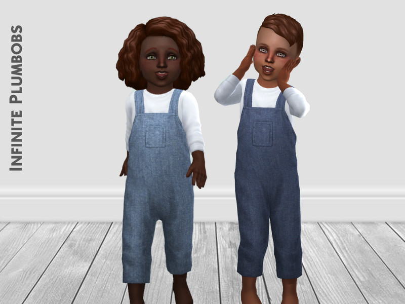 Sims 4 IP Toddler Denim Dungarees - TODDLER STUFF by InfinitePlumbobs