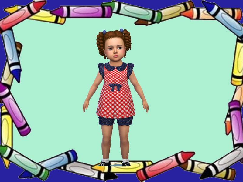 Sims 4 Toddler Plaid Jeans Outfit - Toddlers SP by jmarie1968