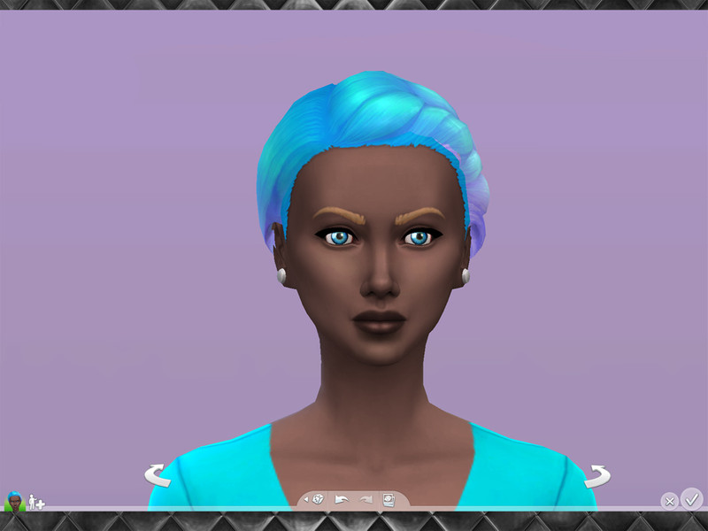 Sims 4 Pastel Ombre French Braid Bun by plumbobfae