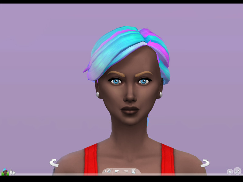 Sims 4 Pastel Ombre Fishtail Braid by plumbobfae