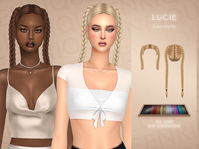 Sims 4 Lucie Hairstyle by Enriques4