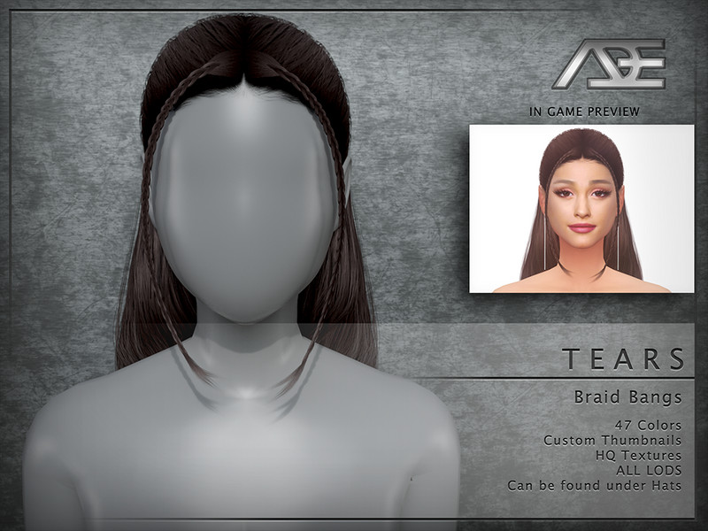 Sims 4 Tears (Bangs) by Ade_Darma