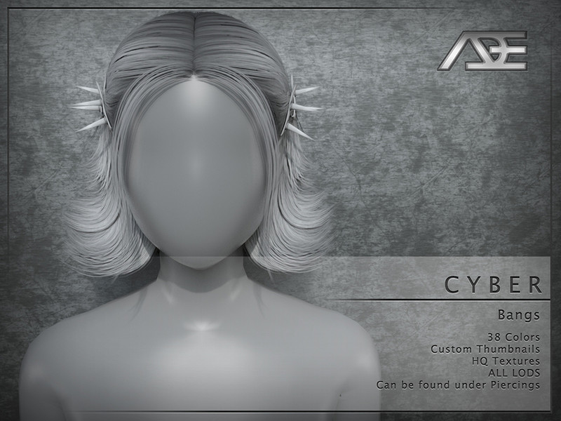 Sims 4 Ade - Cyber (Bangs) by Ade_Darma