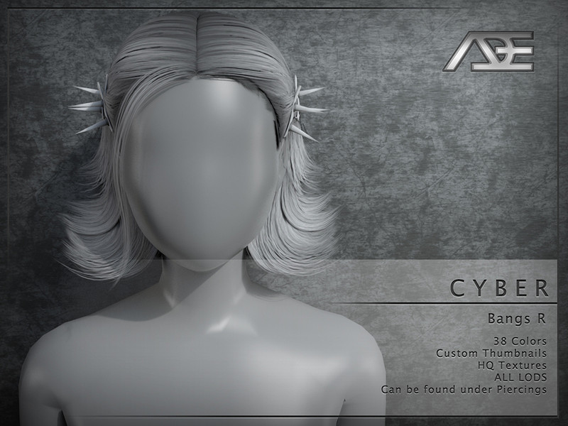 Sims 4 Ade - Cyber (Bangs R) by Ade_Darma