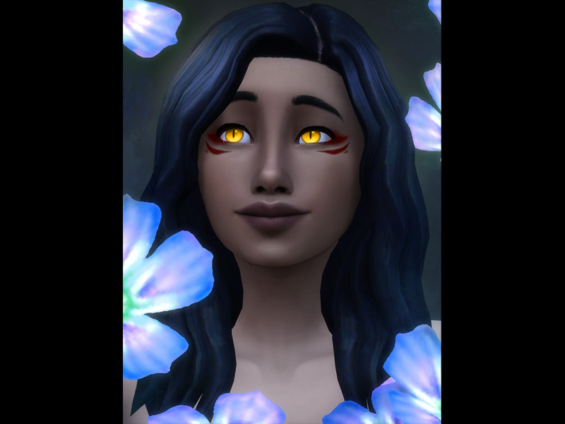 Sims 4 Kitsune/Japanese inspire makeup (eyeliner) by KitsCreation