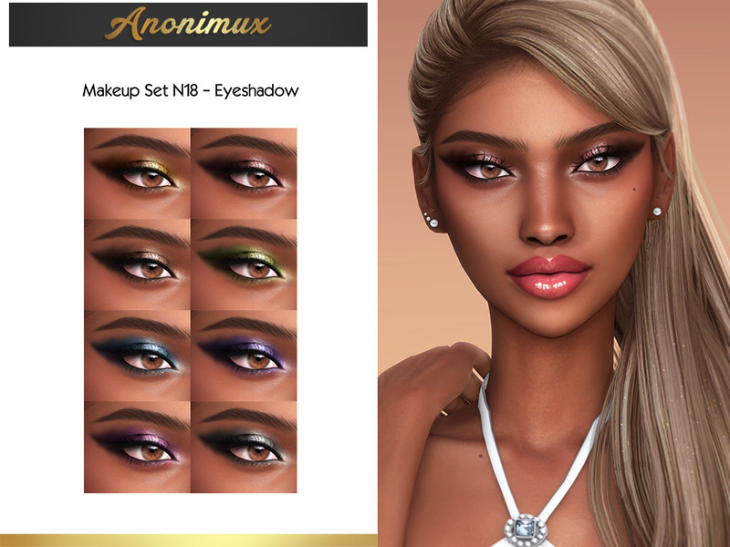 Sims 4 Makeup Set N18 - Eyeshadow by Anonimux Simmer