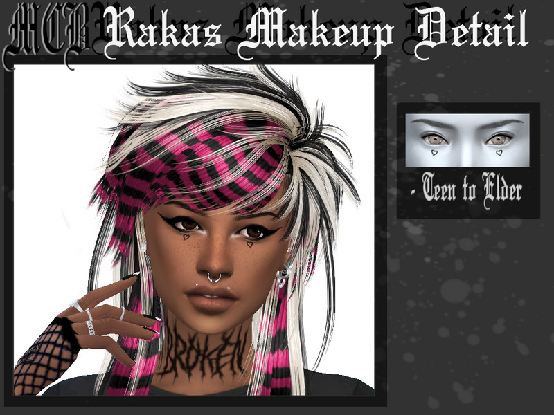 Sims 4 Rakas Makeup Detail by MaruChanBe