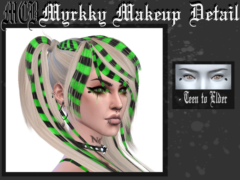 Sims 4 Myrkky Makeup Detail by MaruChanBe