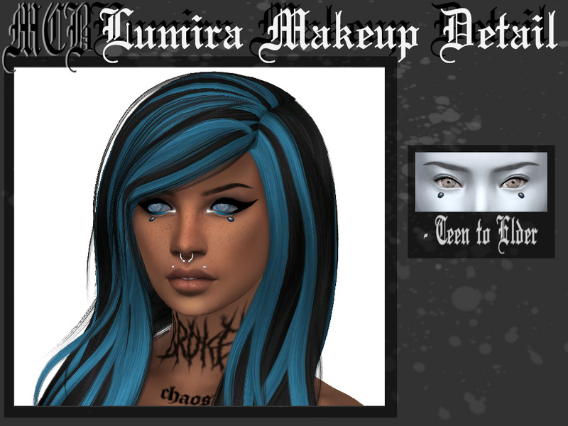 Sims 4 Lumira Makeup Detail by MaruChanBe