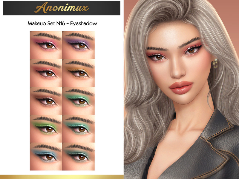 Sims 4 Makeup Set N16 - Eyeshadow by Anonimux Simmer