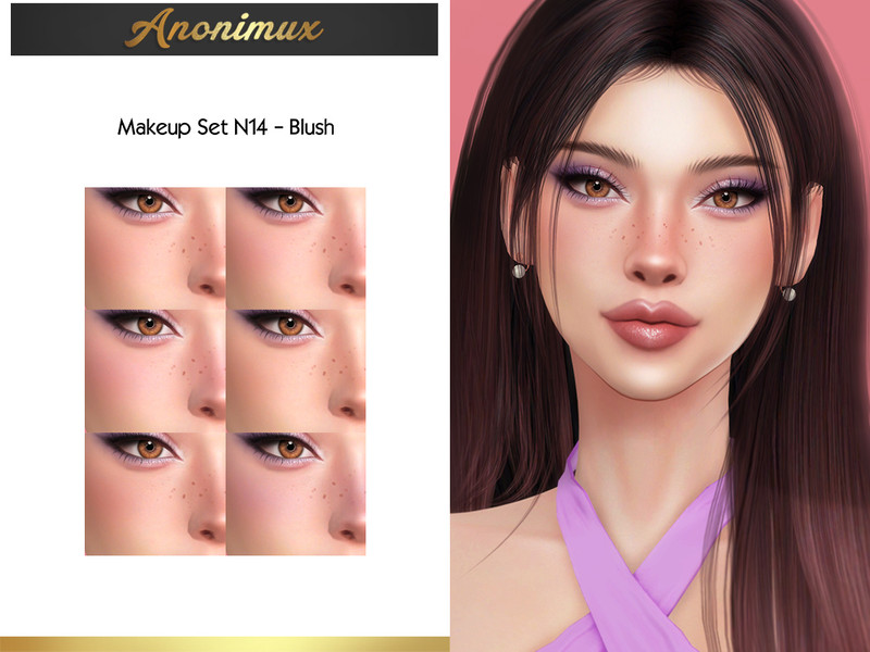 Sims 4 Makeup Set N14 - Blush by Anonimux Simmer