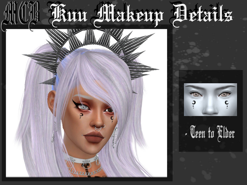 Sims 4 Kuu Makeup Details by MaruChanBe