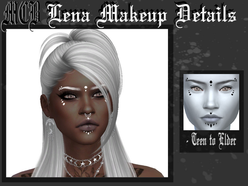 Sims 4 Lena Makeup Details by MaruChanBe