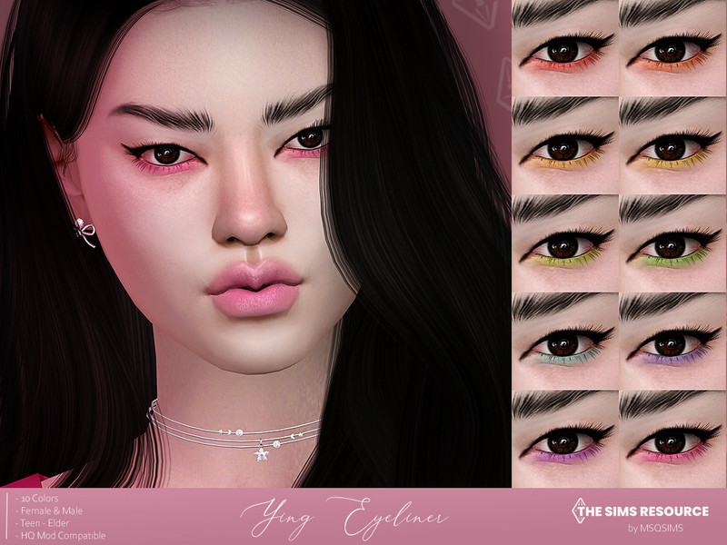 Sims 4 Ying Eyeliner by MSQSIMS