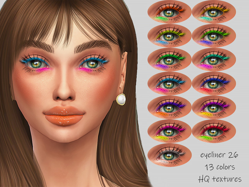Sims 4 MELDEANNE - EYELINER #26 by MELDEANNE