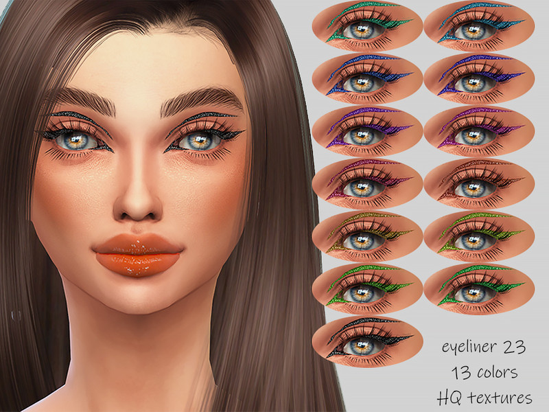 Sims 4 MELDEANNE - EYELINER #23 by MELDEANNE