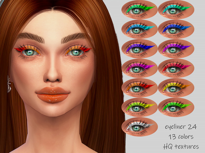 Sims 4 MELDEANNE - EYELINER #24 by MELDEANNE