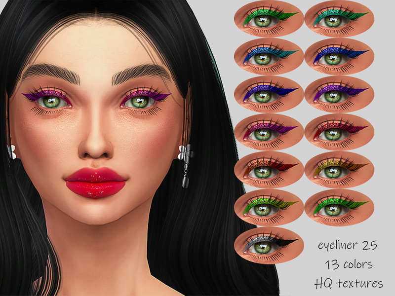 Sims 4 MELDEANNE - EYELINER #25 by MELDEANNE