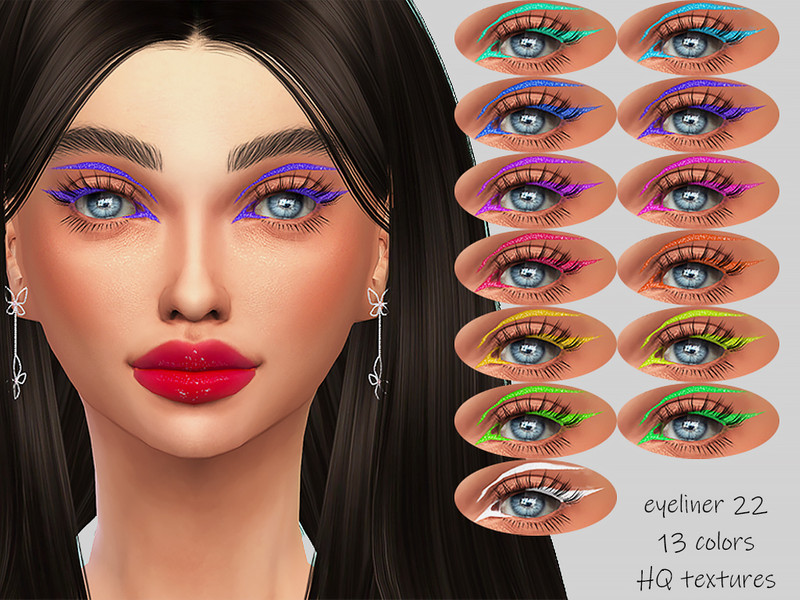 Sims 4 MELDEANNE - EYELINER #22 by MELDEANNE