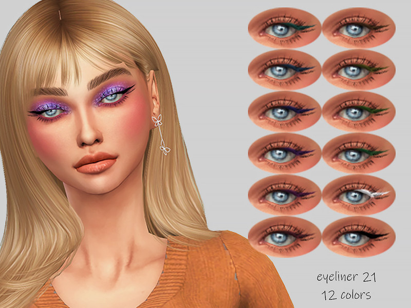 Sims 4 MELDEANNE - EYELINER #21 by MELDEANNE