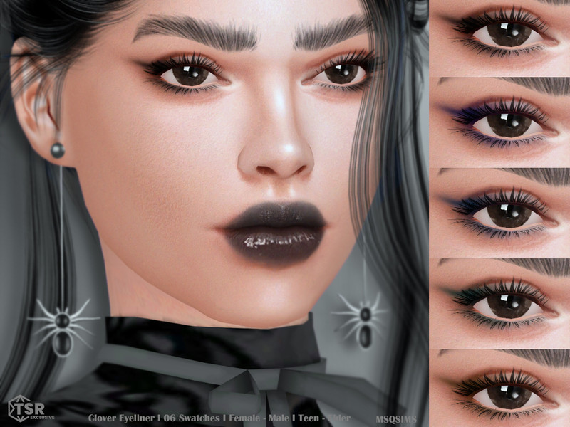 Sims 4 Clover Eyeliner by MSQSIMS