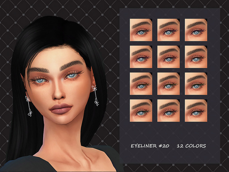 Sims 4 MELDEANNE - EYELINER #20 by MELDEANNE