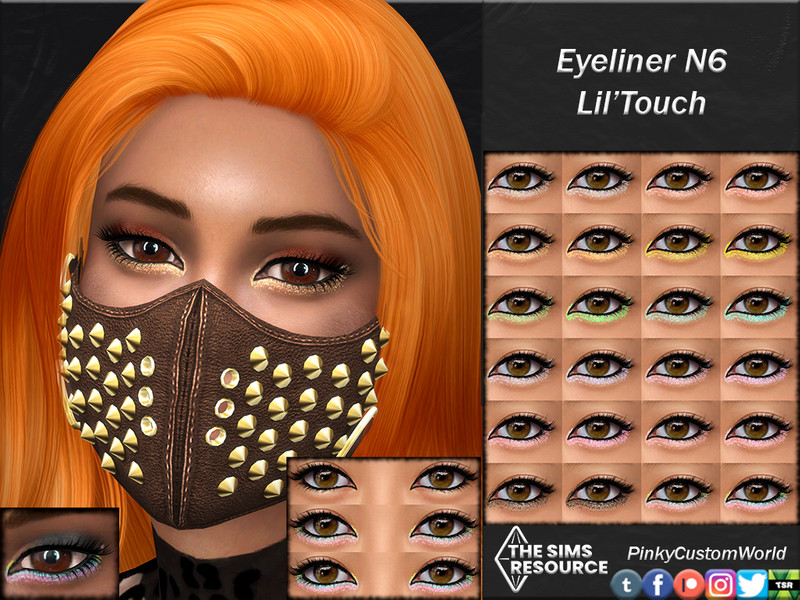 Sims 4 Eyeliner N6 Lil Touch by PinkyCustomWorld