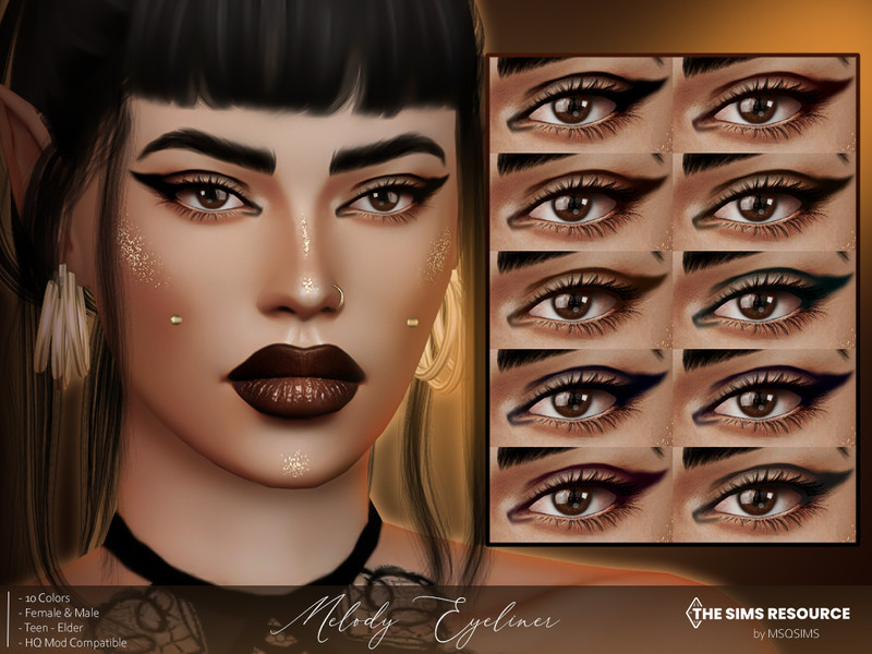 Sims 4 Melody Eyeliner by MSQSIMS