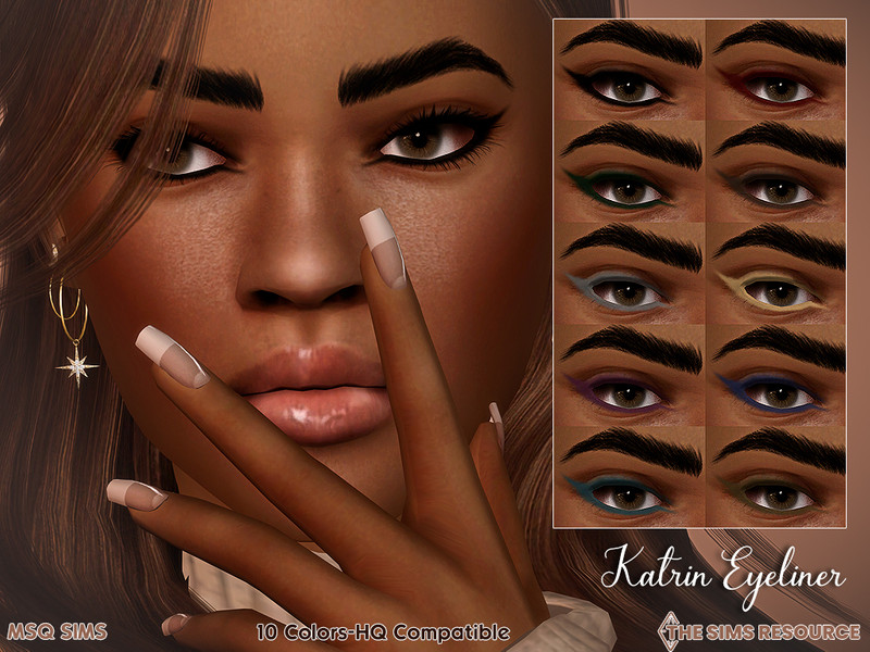 Sims 4 Katrin Eyeliner by MSQSIMS